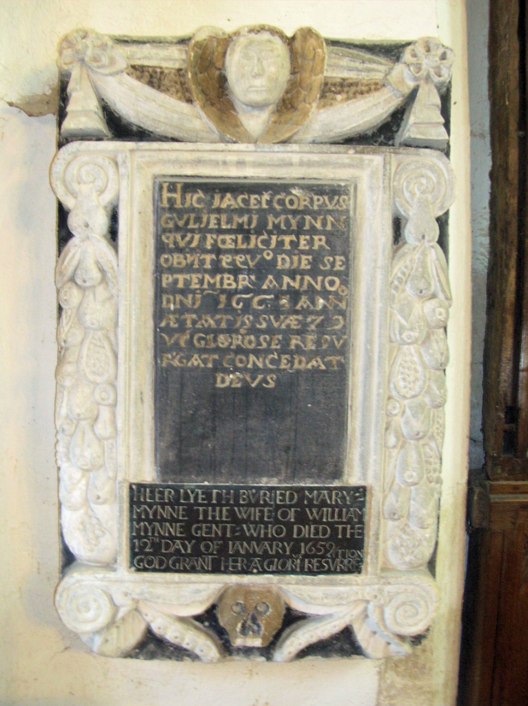 (Monument to William Mynn and his wife Mary)