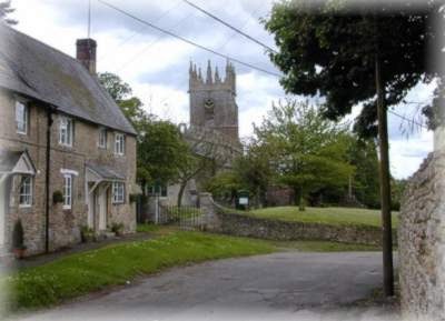 An early photograph of the church from the south, with headstones in the churchyard