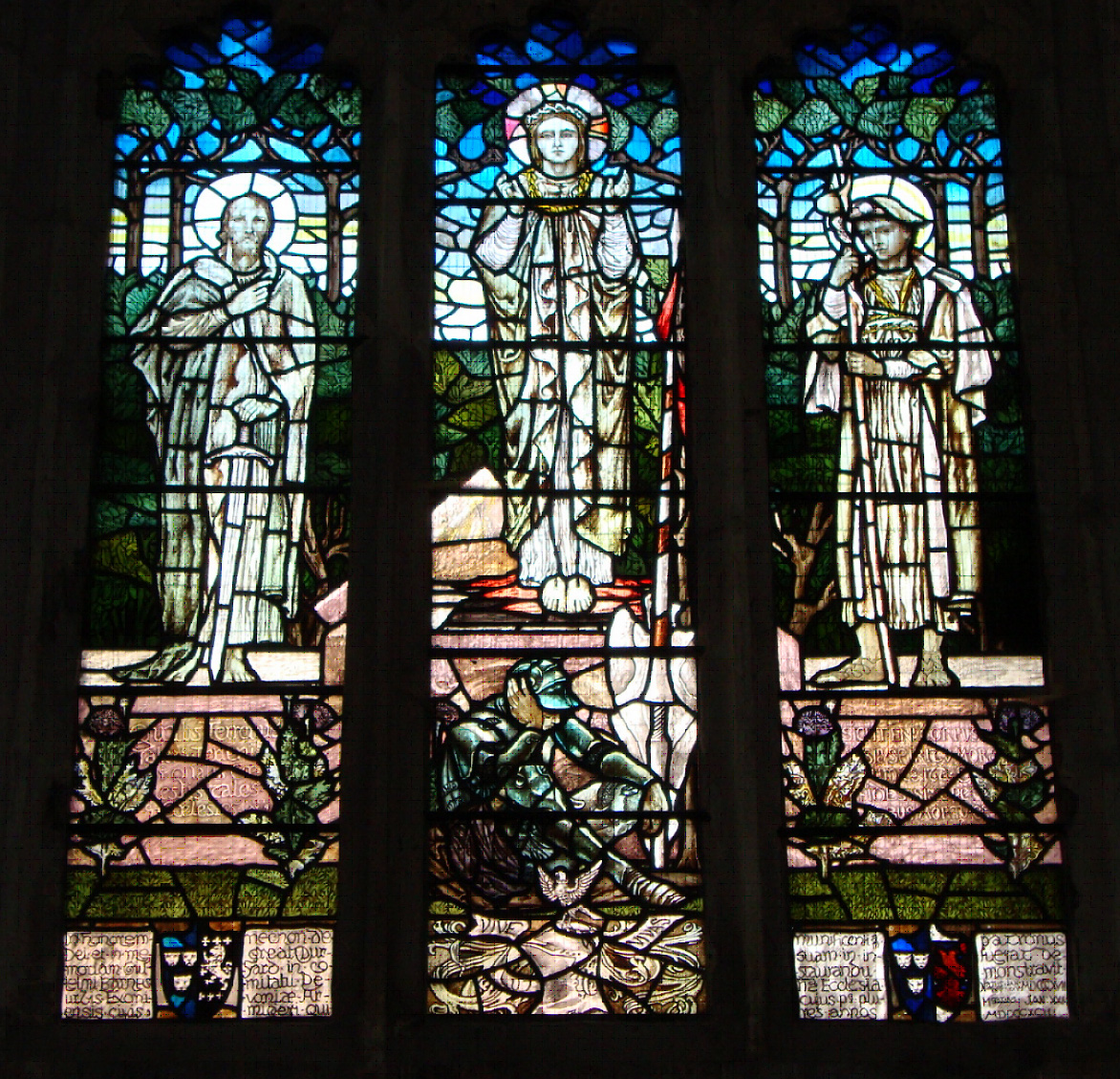 The Christopher Whall memorial window of the Risen Christ